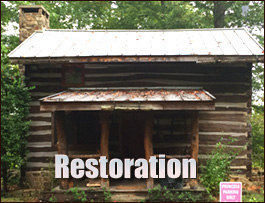 Historic Log Cabin Restoration  Trenton, North Carolina